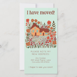 Nouvelle adresse Accueil Cute Farmhouse Carte sans