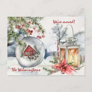 Nouvelle adresse Carte postale de Noël