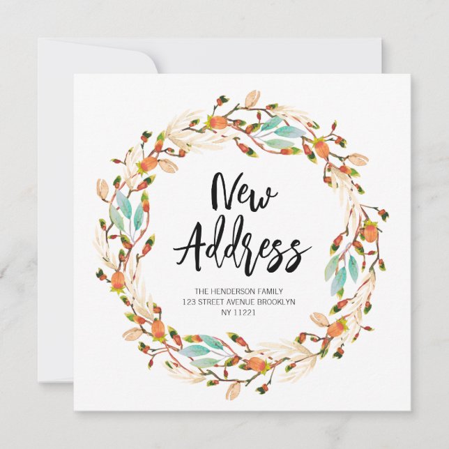 Nouvelle adresse faire-part de déplacement des cou (Devant)