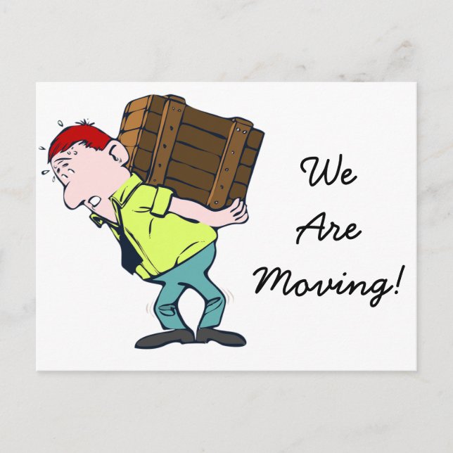 Nouvelle adresse "Nous déménageons" Carte postale (Devant)