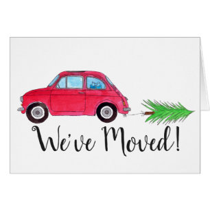 Nouvelle adresse Red Fiat 500 sapin de Noël Aquare