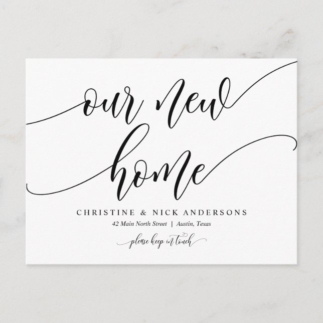 Nouvelle adresse résidentielle, carte postale Fair (Devant)