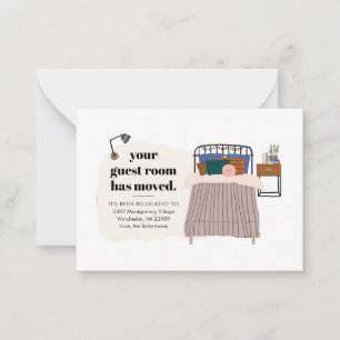 Nouvelle adresse Salle d'hôtes Décor Faire-part de