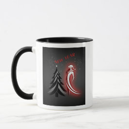 Nouvelle Année 2026 – Mug Noir & Blanc avec Accent