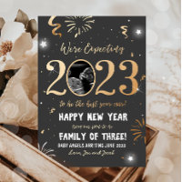 Nouvelle année Faire-part de grossesse Reveal 2023