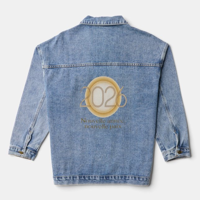 Nouvelle année, nouvelle paix jeansjacke (Rückseite)