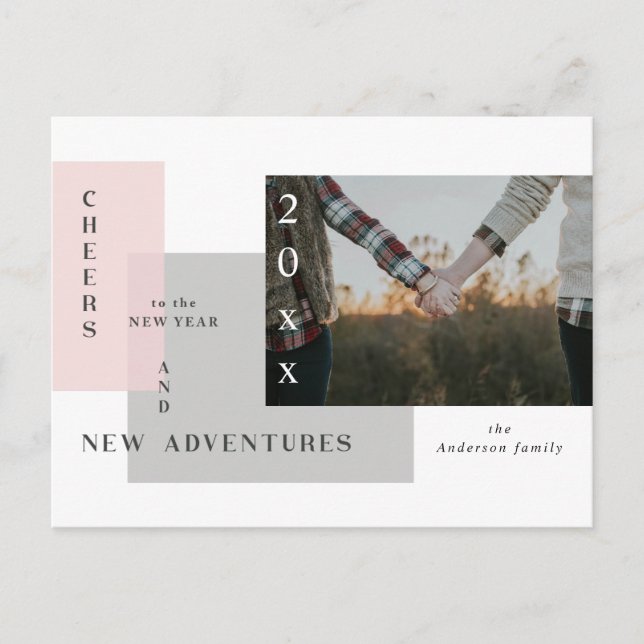 nouvelle aventure joyeuse nouvelle année carte pos (Devant)