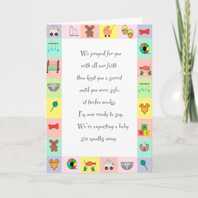 Nouvelle carte bébé (Devant)