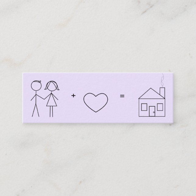 Nouvelle carte d'adresse Marié (Devant)