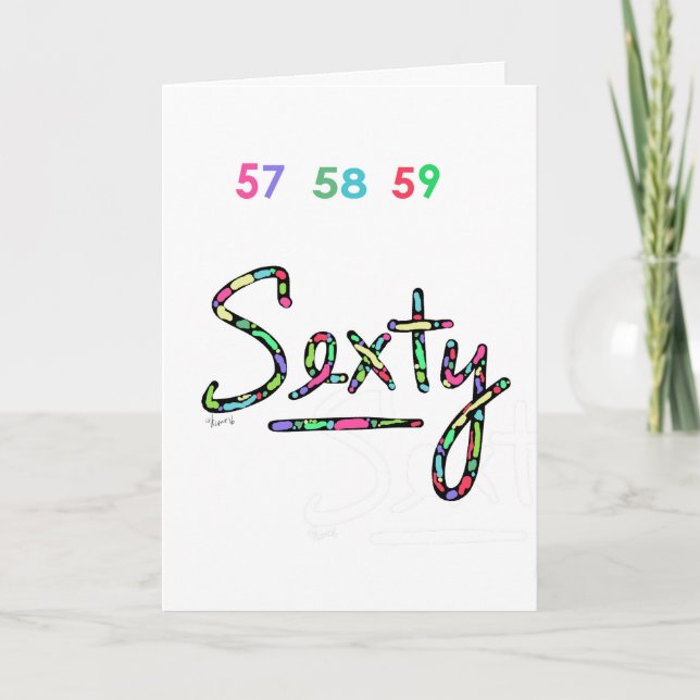 NOUVELLE CARTE D'ANNIVERSAIRE de Sexty Psychadelic (Devant)