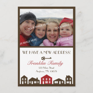 Nouvelle carte de Faire-part d'adresse