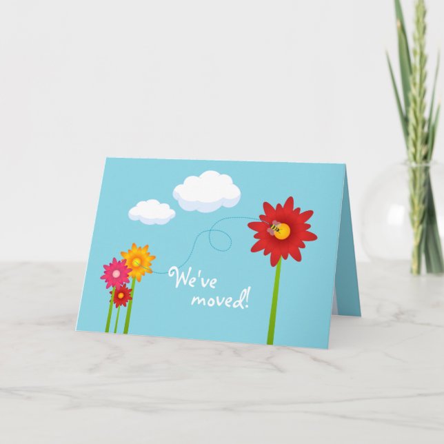 Nouvelle carte de faire-part d'adresse (Devant)