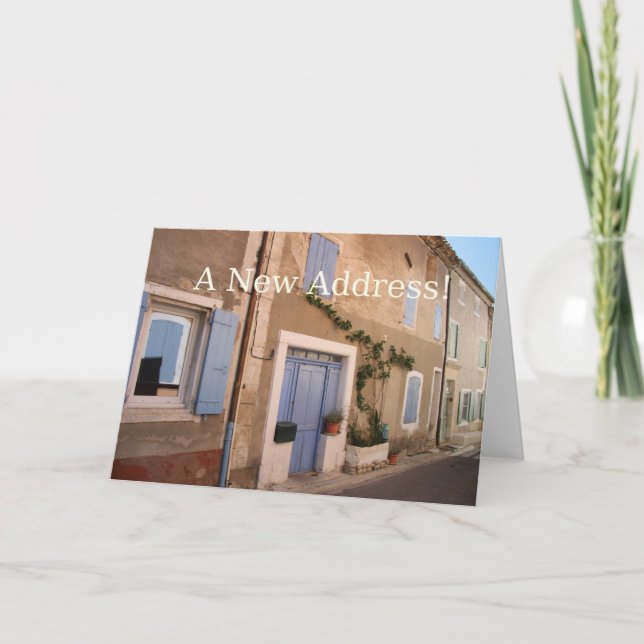 Nouvelle carte de Faire-part d'adresse (Devant)