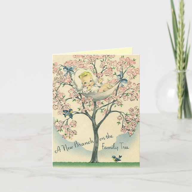 Nouvelle carte de faire-part de bébé (Devant)