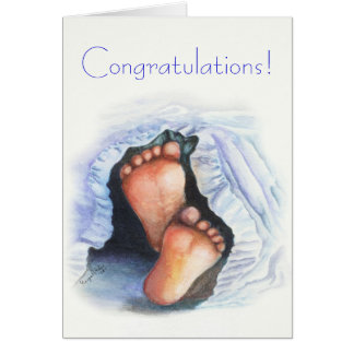 Nouvelle carte de félicitations de bébé