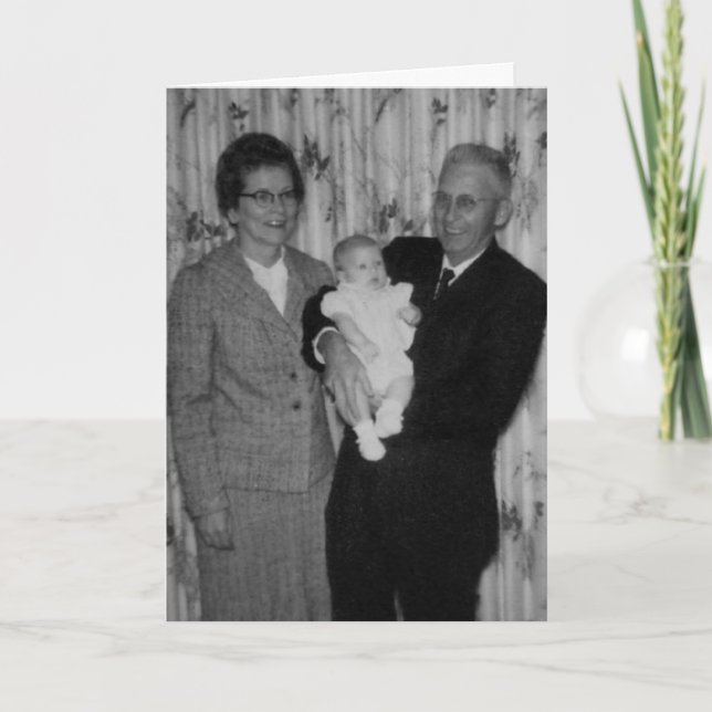 Nouvelle carte de grands-parents (personnalisable) (Devant)