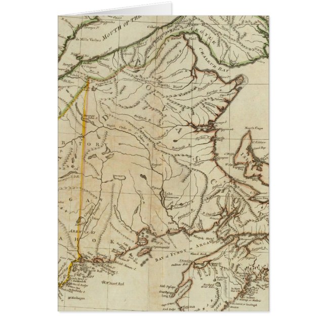 Nouvelle carte de la Nouvelle-Écosse et de l'île d (Devant)