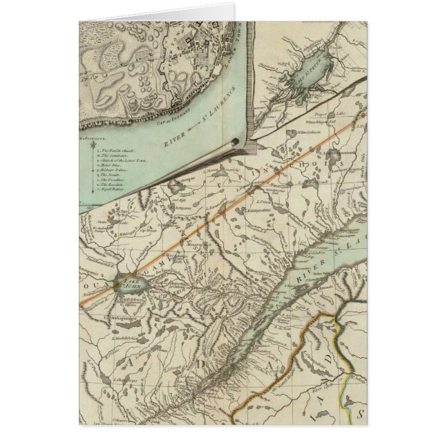 Nouvelle carte de la province de Québec (Devant)