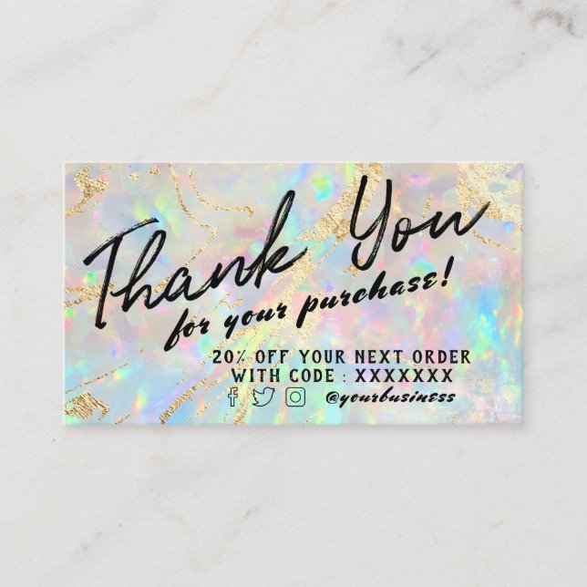 nouvelle carte de réduction opal (Devant)