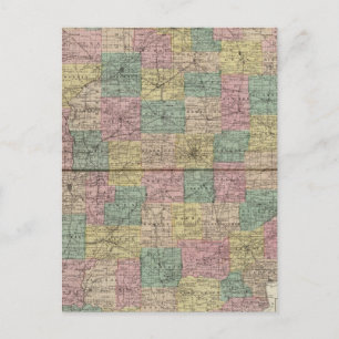 Nouvelle carte de section et de canton de Indiana