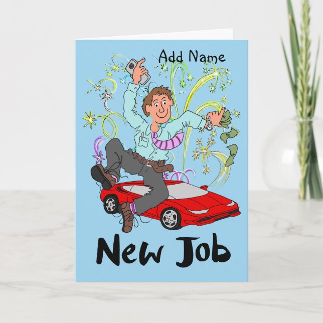 Nouvelle carte de travail pour un homme (Devant)