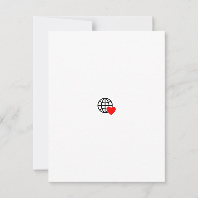 Nouvelle carte de vacances plate personnalisée ave (Devant)