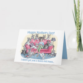 Nouvelle carte de vœux drôle de fête des mères pou