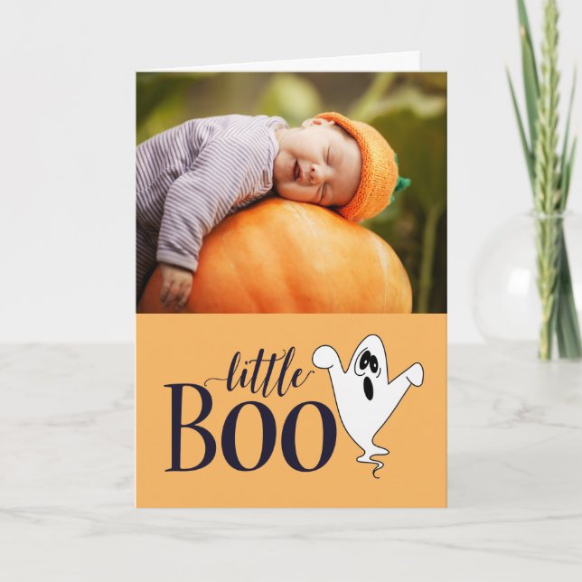 Nouvelle carte de voeux photo pour bébé mignonne H (Devant)
