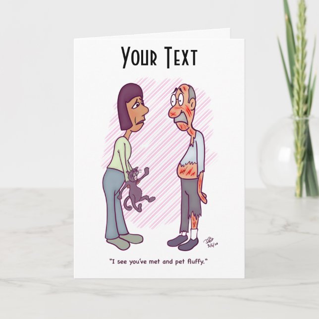 Nouvelle carte de voeux pour animaux (Devant)