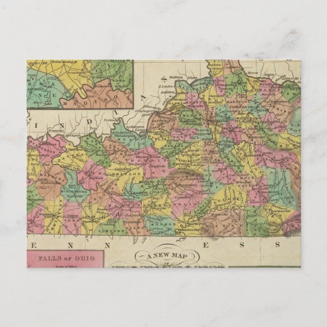 Nouvelle Carte Du Kentucky (Devant)