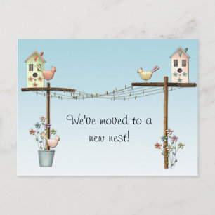 Nouvelle carte postale d'adresse de volière