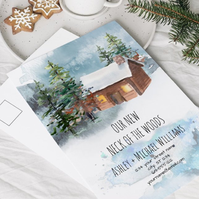 Nouvelle carte postale d'annonce de déménagement N (Créateur téléchargé)