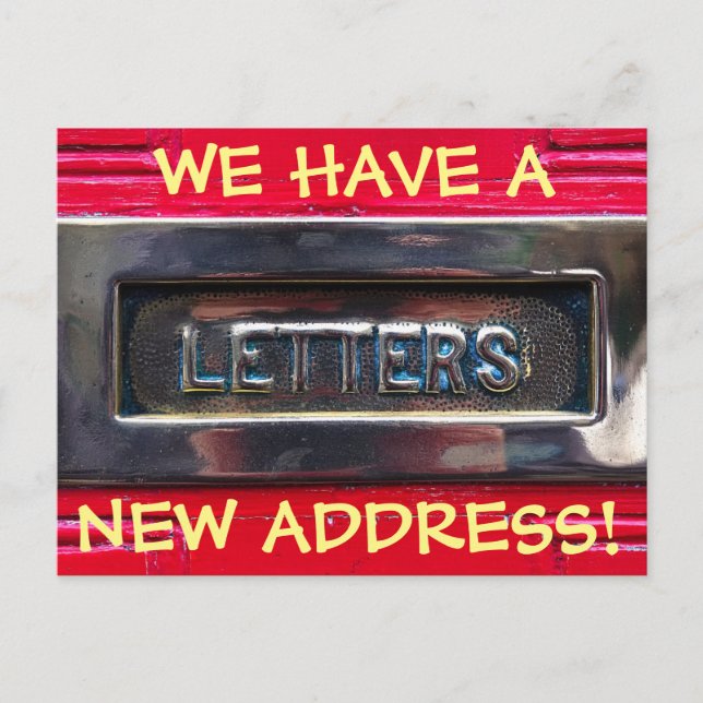 Nouvelle carte postale de changement d'adresse (Devant)