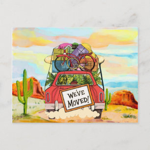 Nouvelle carte postale vintage d'adresse