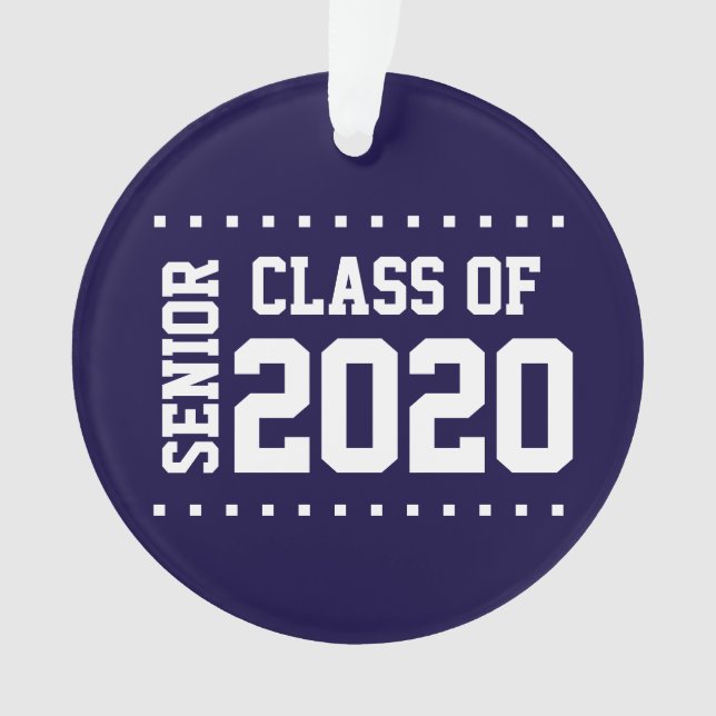 Nouvelle classe personnalisable de l'ornement 2020 (devant)