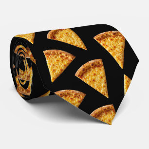 Nouvelle cravate à motif pizza au fromage   Motif 