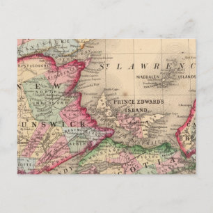 Nouvelle-Écosse, Nouveau-Brunswick, Carte par Mitc