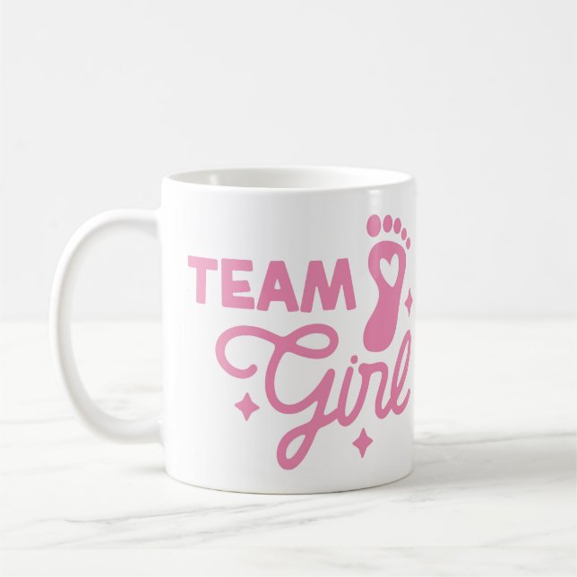 Nouvelle équipe de filles de bébé Mug (Gauche)