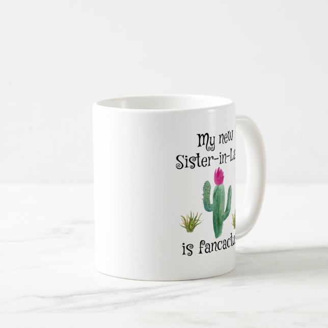 Nouvelle Futur Soeur en Droit Mug Cadeau Drôle (Devant droit)