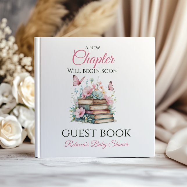 Nouvelle Histoire Fille Livre D'or Baby Shower (Créateur téléchargé)