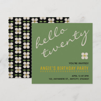 Nouvelle invitation à une fête d'anniversaire | Ca