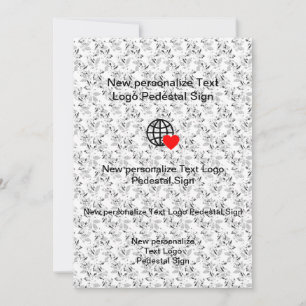 Nouvelle invitation plate personnalisez la vôtre