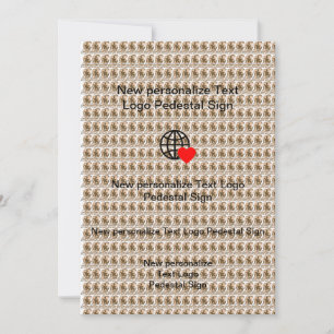Nouvelle invitation plate personnalisez la vôtre