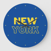 Nouvelle lettre de New York Horloge grande