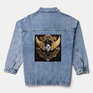 Nouvelle Lettres Mode Denim Veste Eagle Featjer