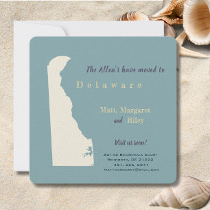 Nouvelle maison Delaware Moving Faire-part Carte p