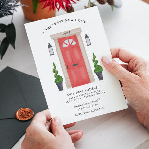 Nouvelle Maison Douce Maison Invitation de Déménag