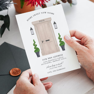 Nouvelle Maison Douce Maison Invitation de Déménag