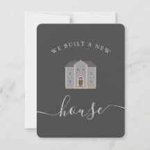Nouvelle maison Faire-part personnalisée