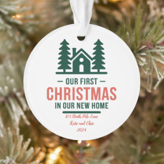Nouvelle maison Noël Ornament 2024, Personnalisé